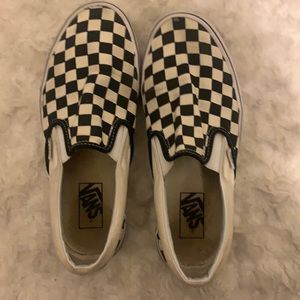 VANS CHECKERBOARD SLIP-ON. Used ,decent condition